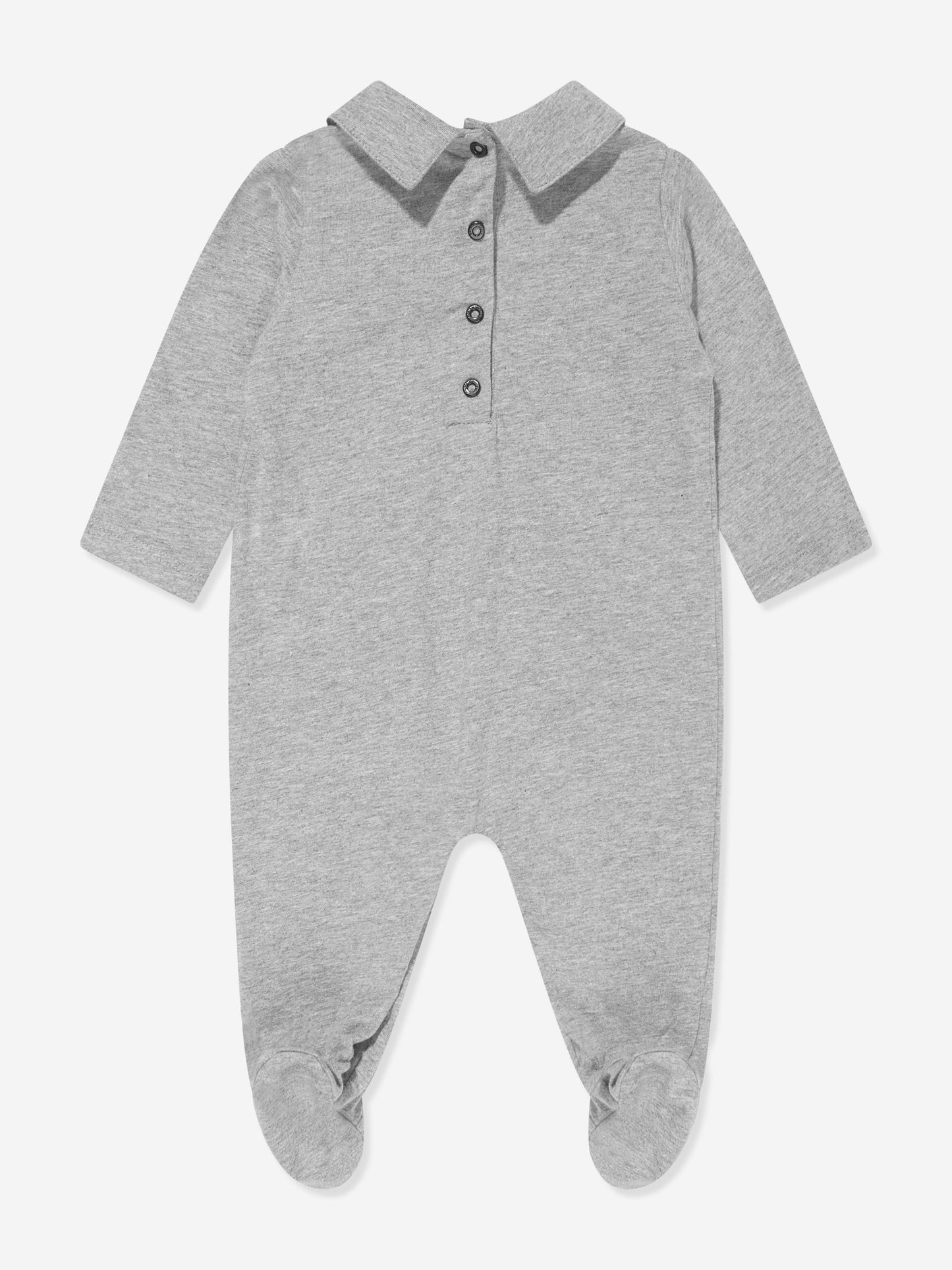 Balmain Baby Logo 婴儿连体衣套装（灰色）