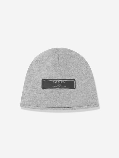 Balmain Baby Logo 婴儿连体衣套装（灰色）