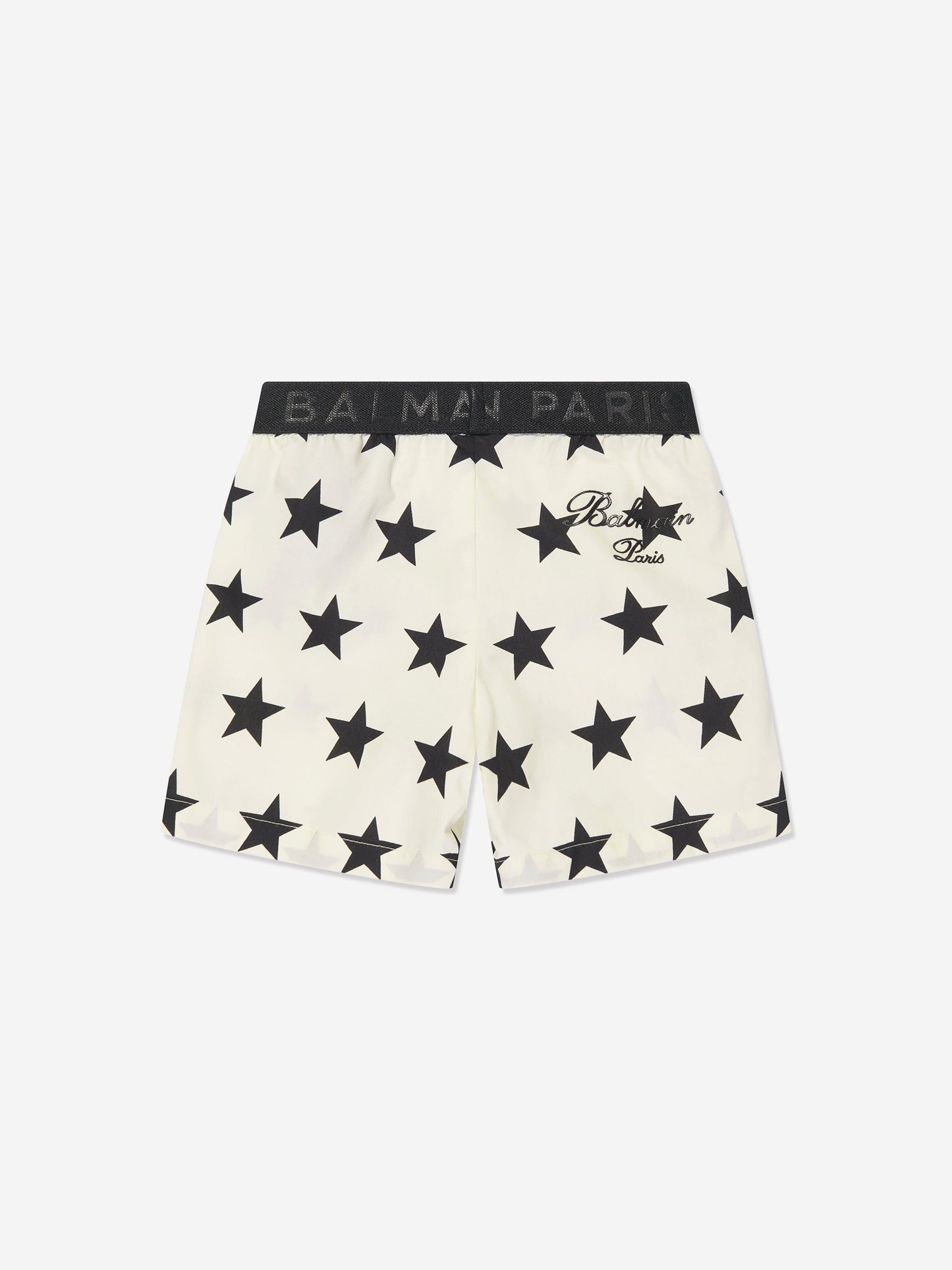 Balmain Baby Star 印花短裤（象牙色）