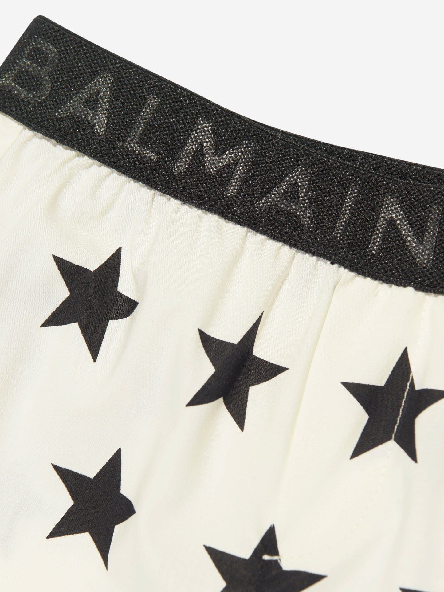 Balmain Baby Star 印花短裤（象牙色）