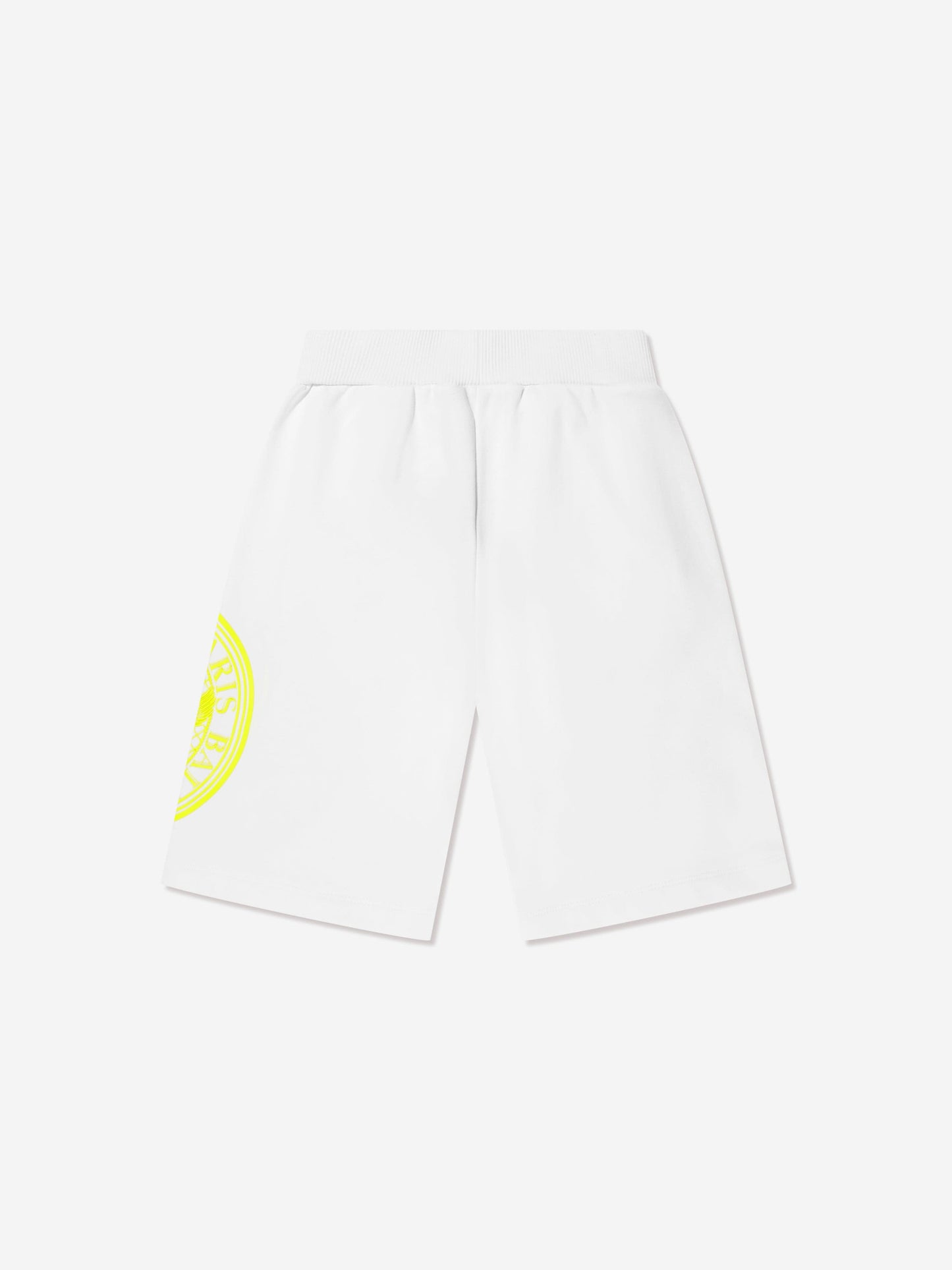 Balmain 男童白色徽标平纹短裤