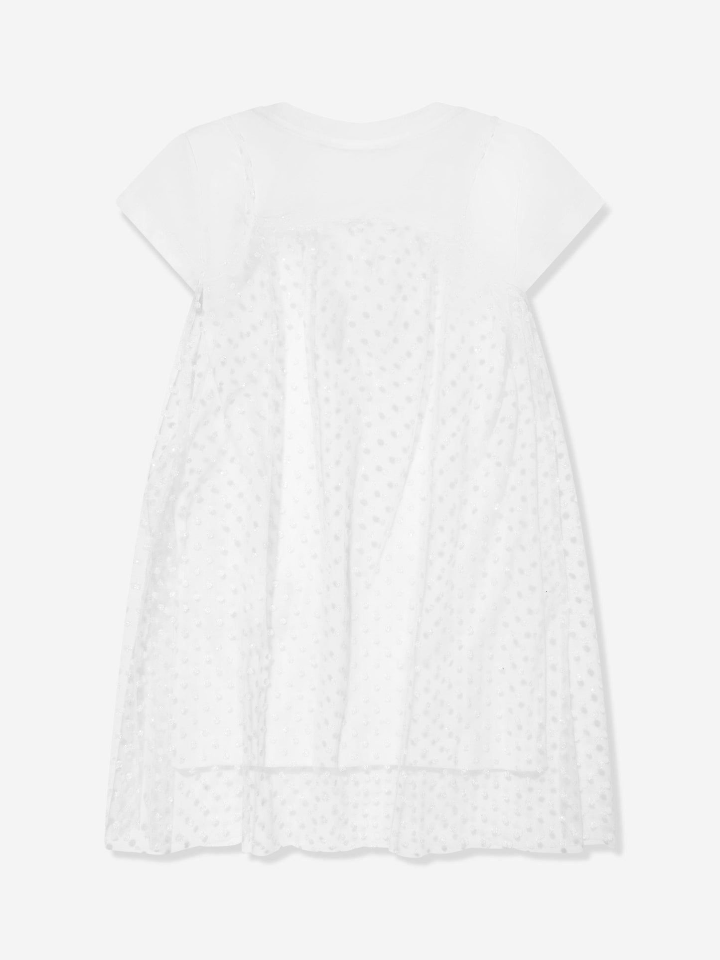 Balmain 女童白色 2 合 1 连衣裙