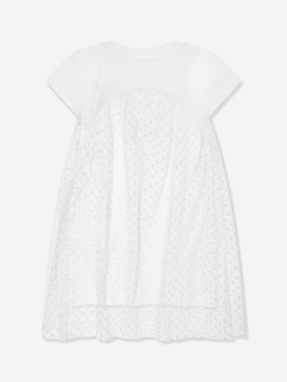 Balmain 女童白色 2 合 1 连衣裙
