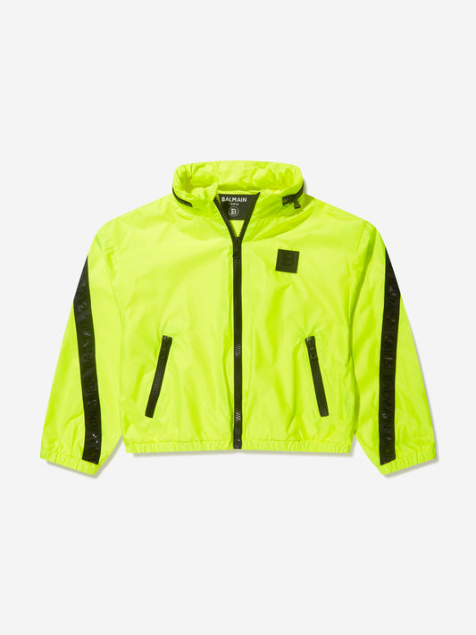 Balmain Boys 黄色荧光拉链夹克
