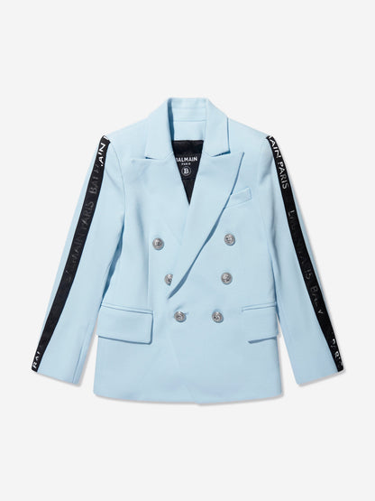 Balmain 男童蓝色西装外套