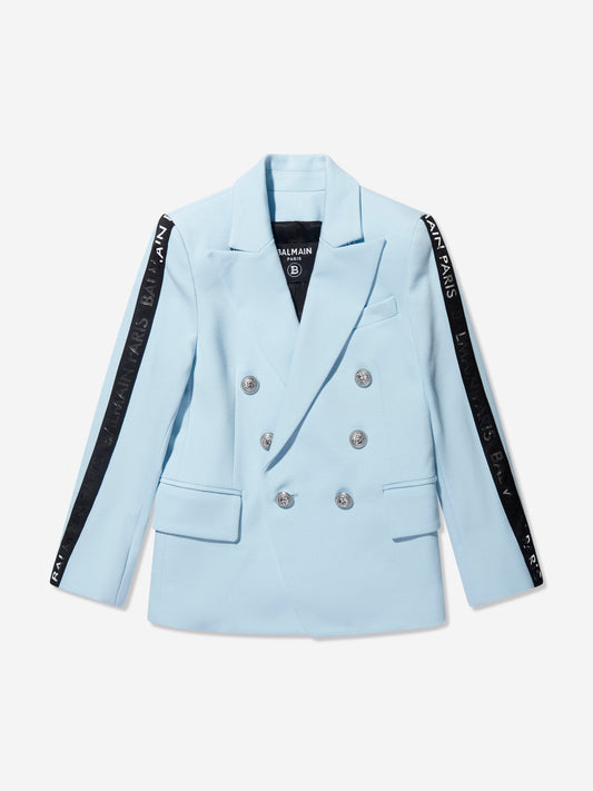 Balmain 男童蓝色西装外套