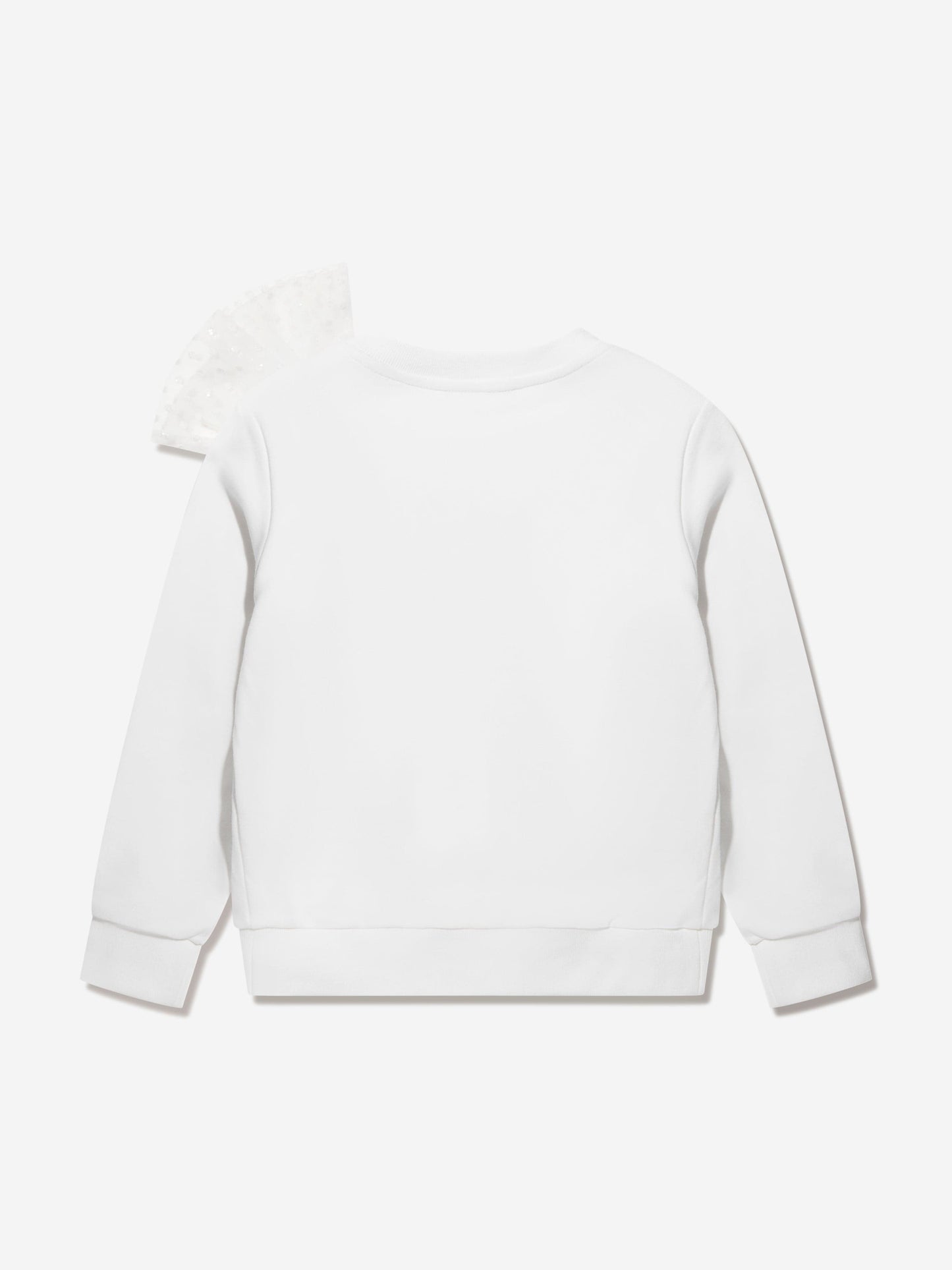 Balmain 女童白色蝴蝶结运动衫