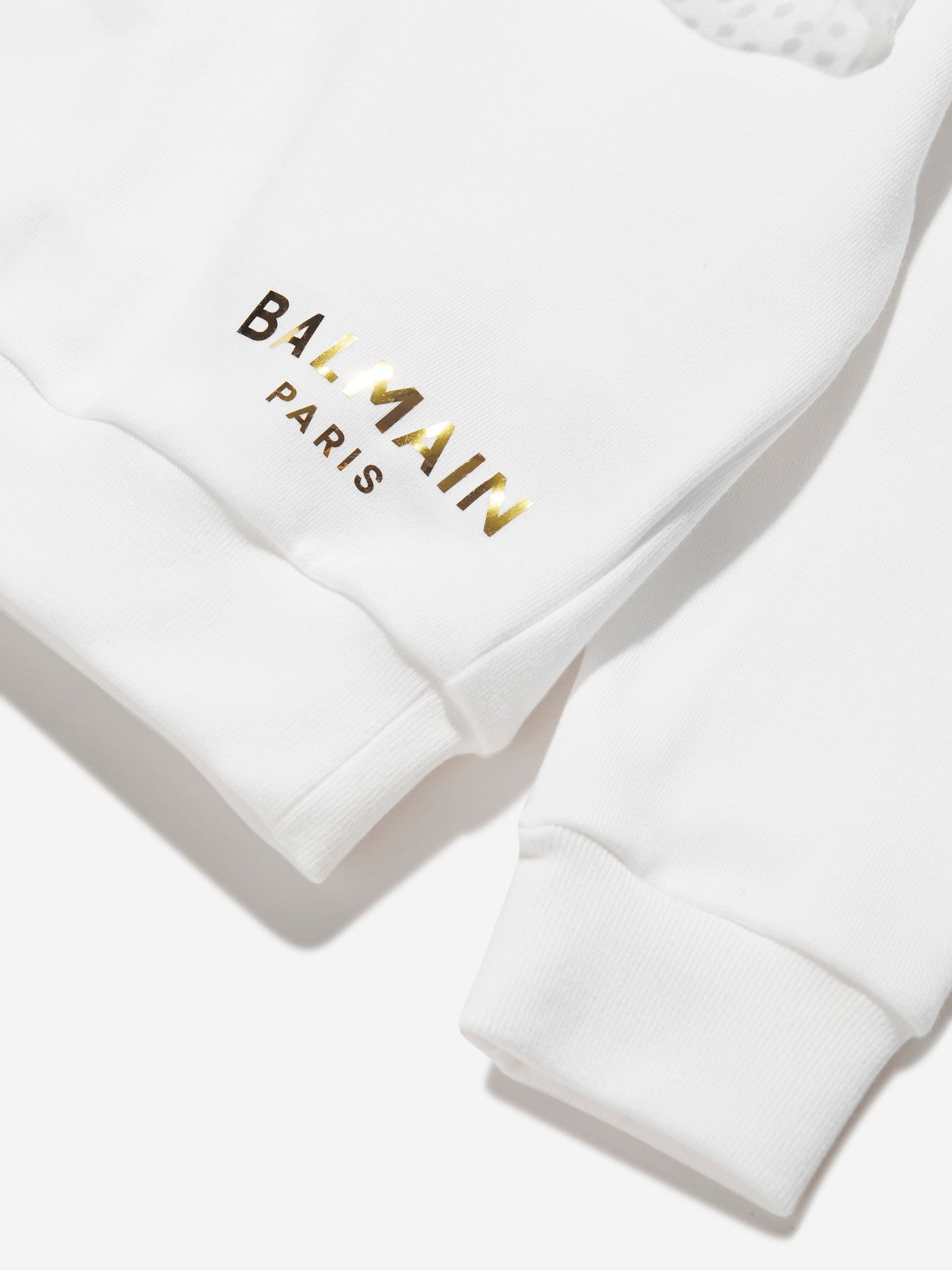 Balmain 女童白色蝴蝶结运动衫