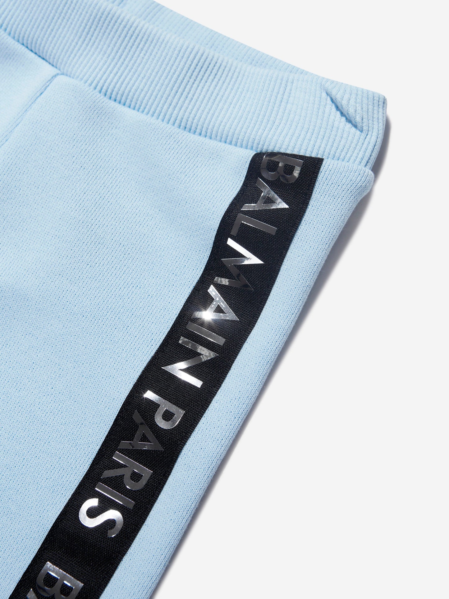 Balmain 男婴蓝色徽标慢跑裤