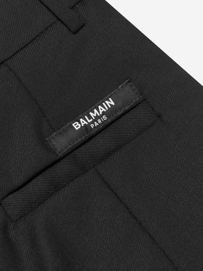 Balmain 女童羊毛西装裤（黑色）