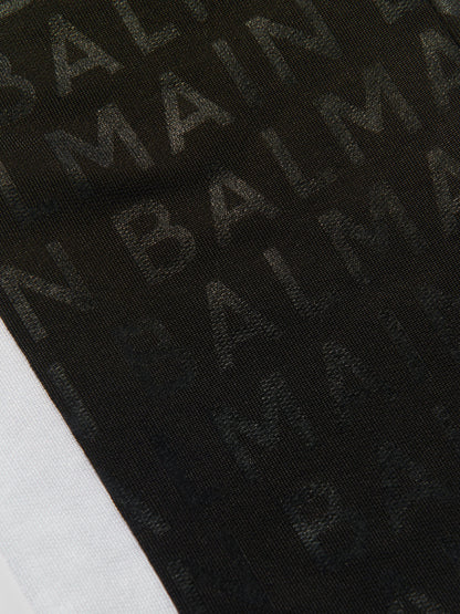 Balmain Boys 黑色徽标慢跑裤
