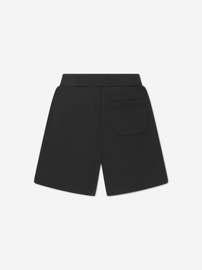 Balmain 男童黑色徽标平纹短裤