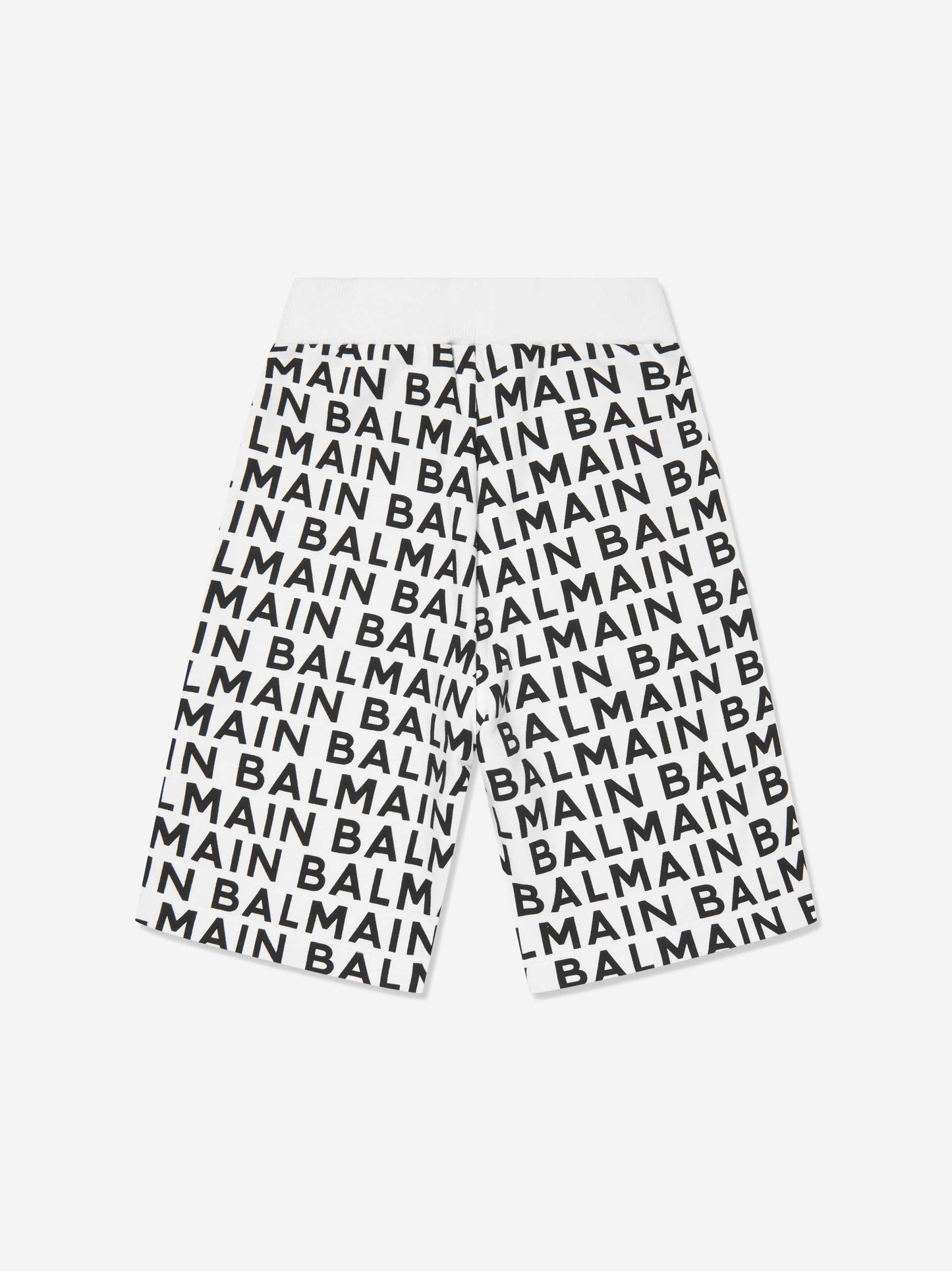 Balmain 男童黑色徽标平纹短裤
