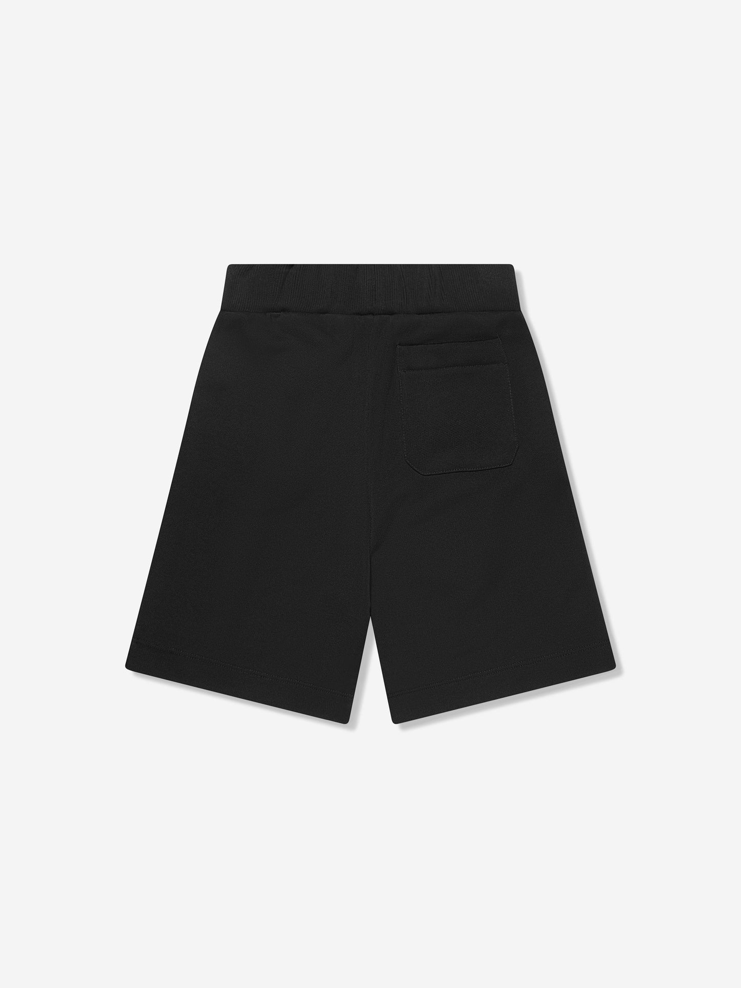 Balmain 男童黑色徽标平纹短裤