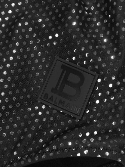 Balmain 女童白色徽标泳衣