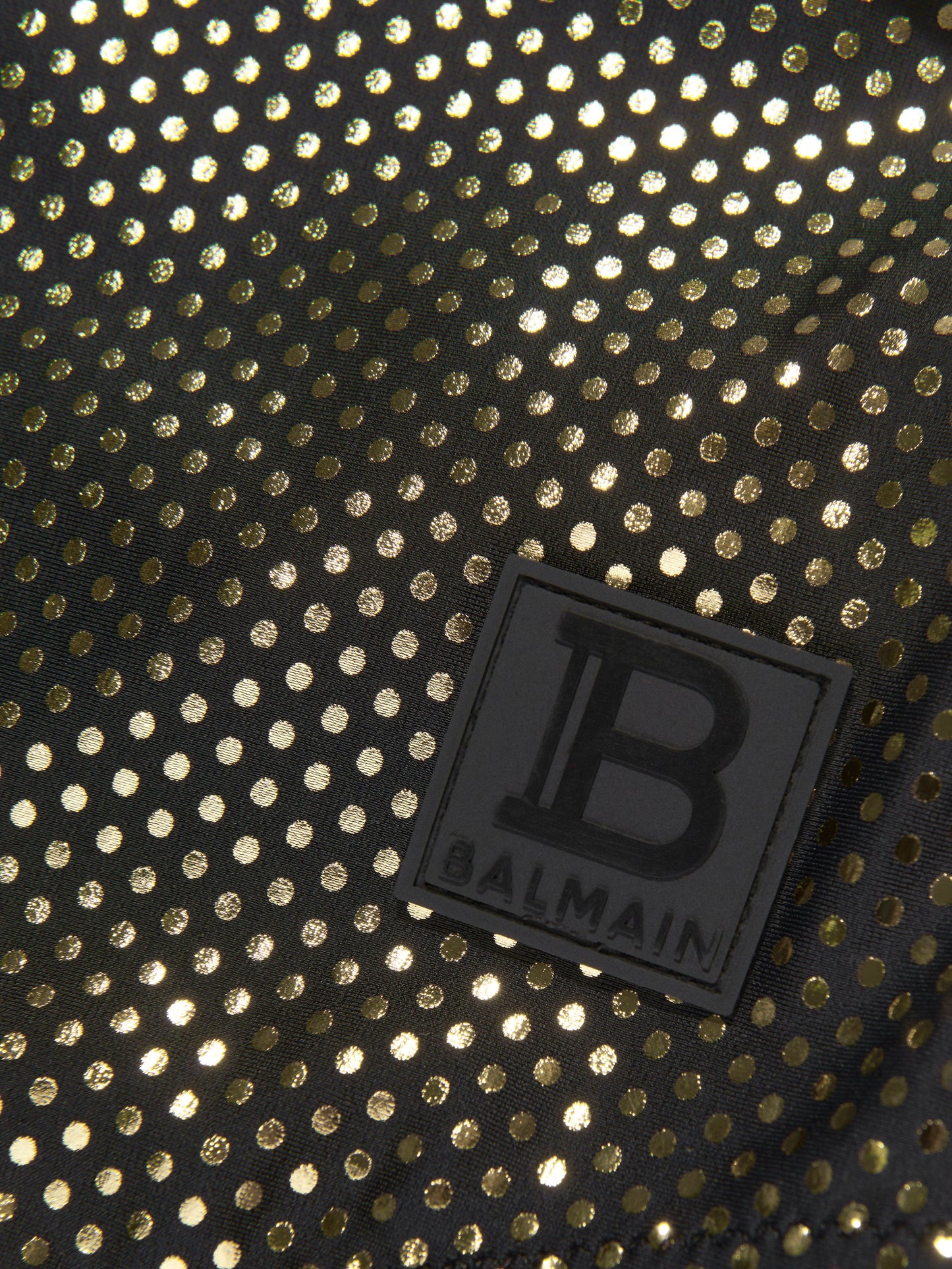 Balmain 女童单肩蝴蝶结泳衣（黑色）