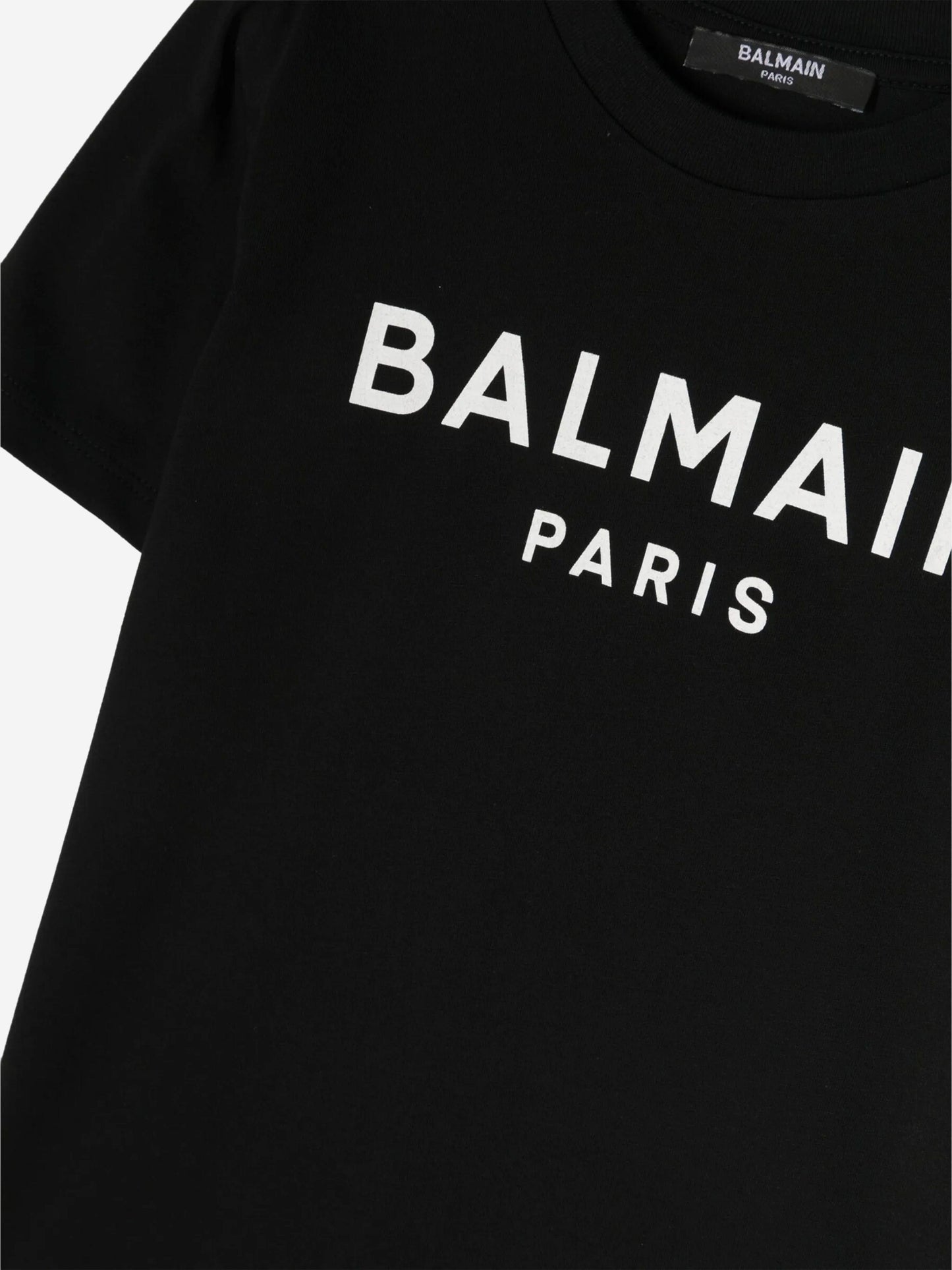 Balmain Kids Logo T-Shirt in Black