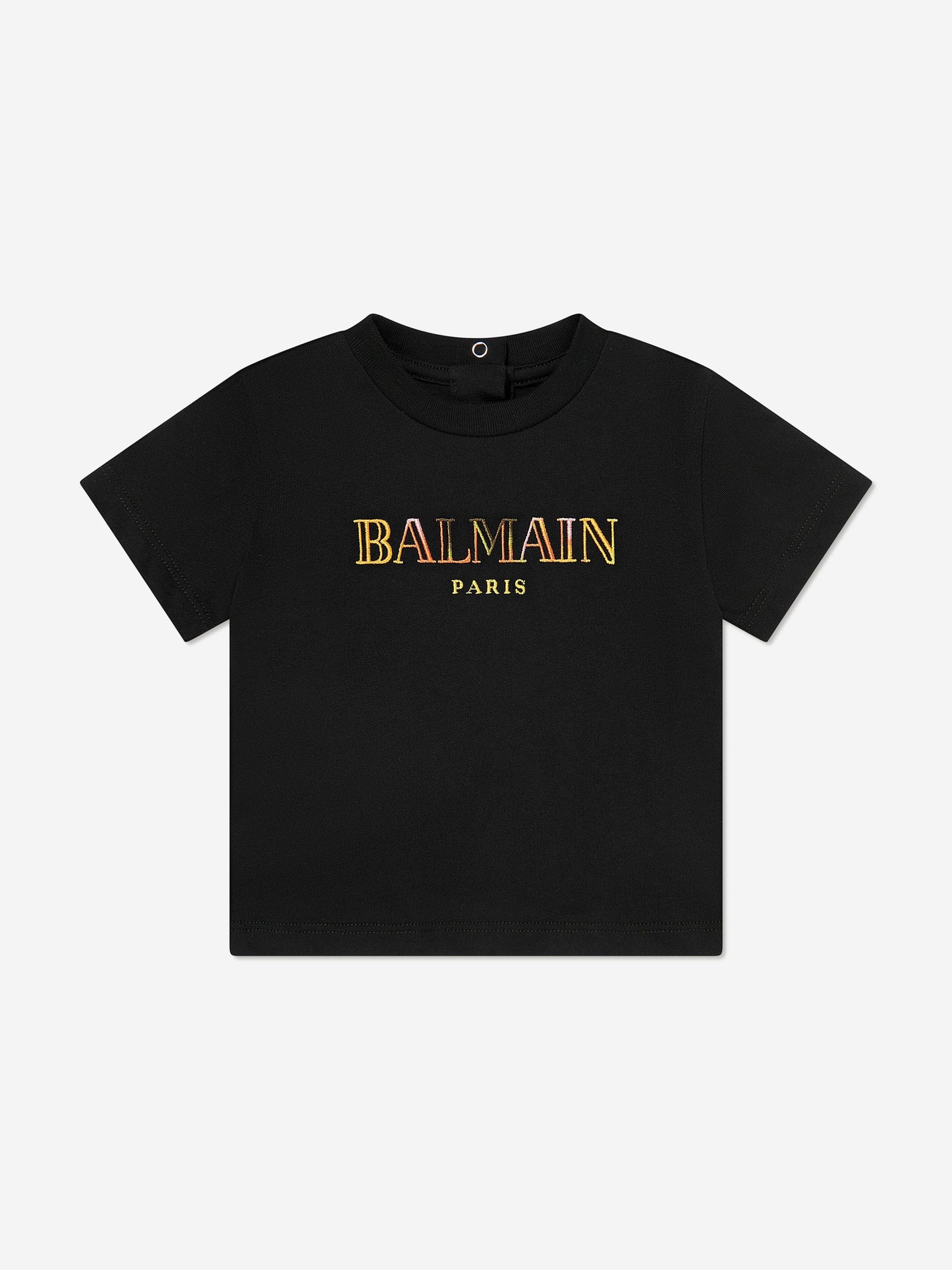 Balmain Baby Logo T-Shirt in Black