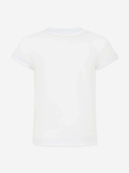 Balmain Girls Logo T-Shirt in White
