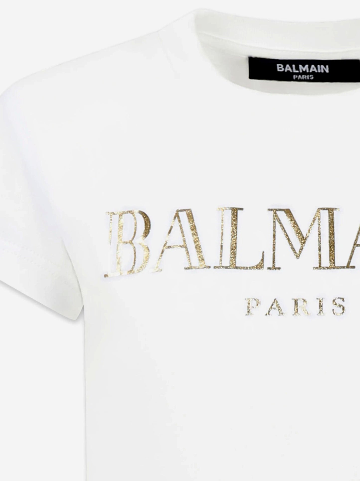 Balmain Girls Logo T-Shirt in White