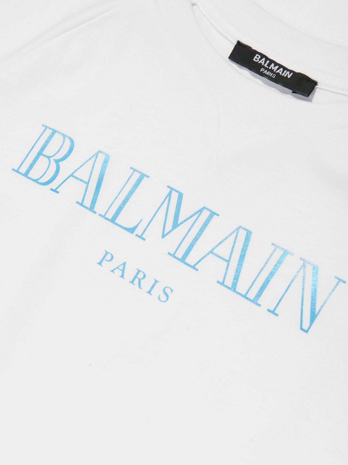 Balmain Kids Logo T-Shirt in White