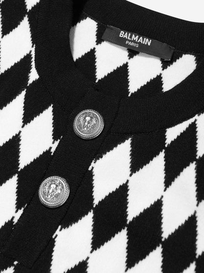 Balmain Girls Knitted Top in Black