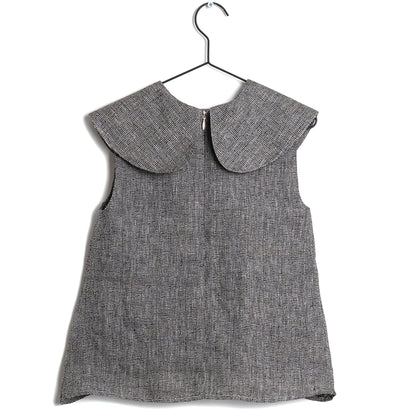 Girls Black Linen Shirt