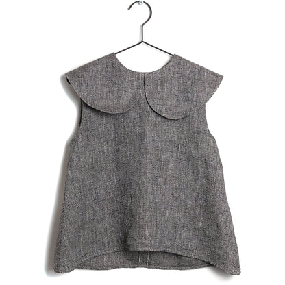 Girls Black Linen Shirt