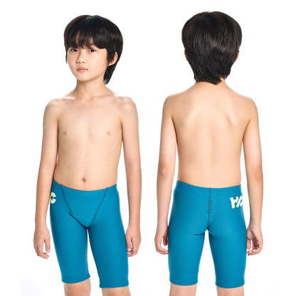 男童蓝色专业泳裤