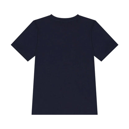 男童深蓝色Logo棉T恤