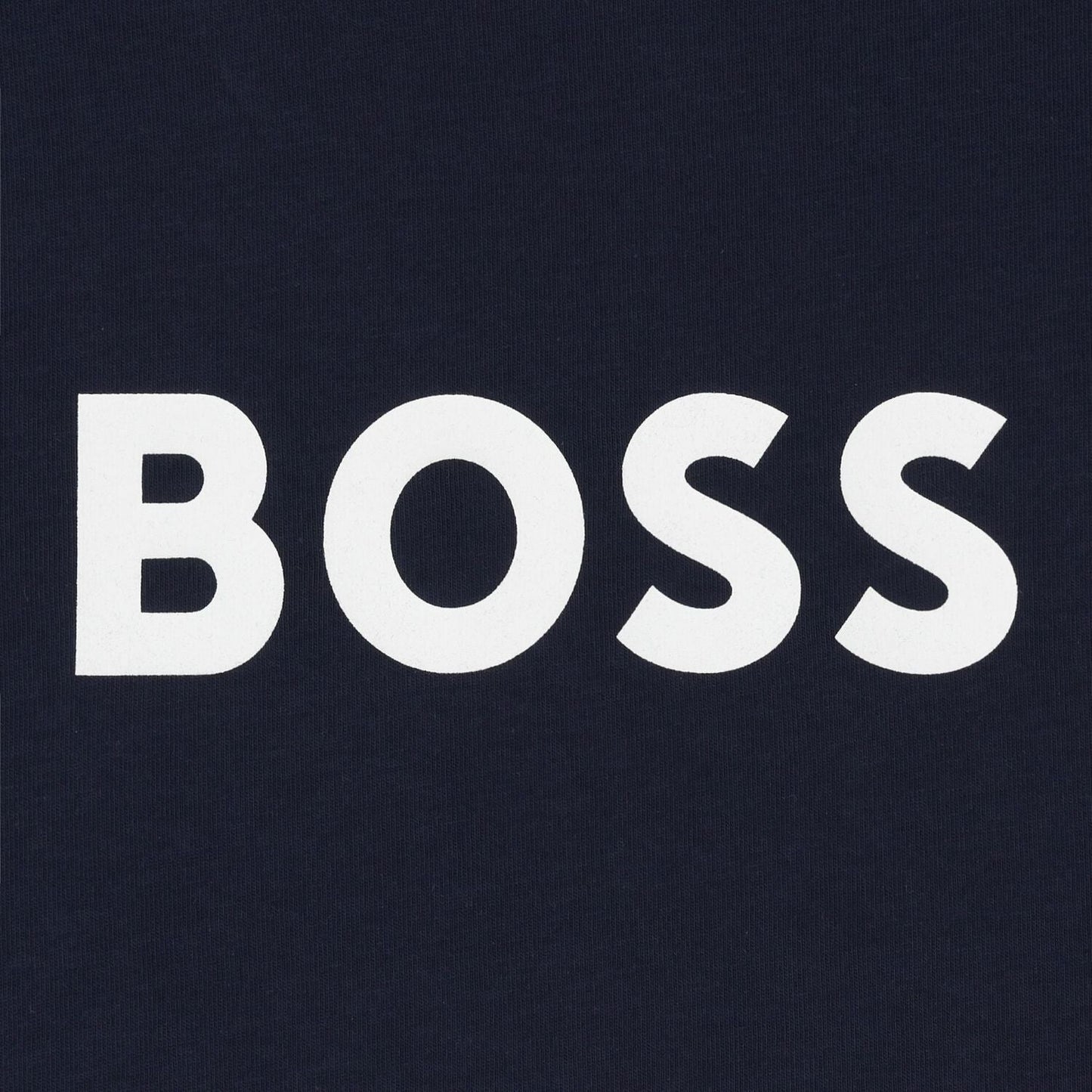 男童深蓝色Logo棉T恤