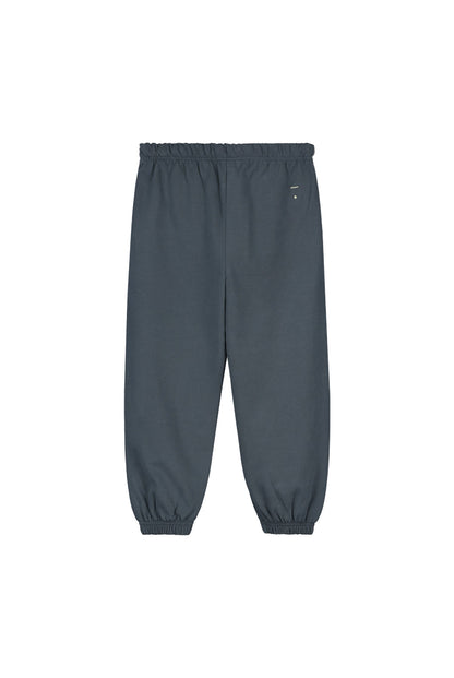 儿童蓝灰色棉长裤