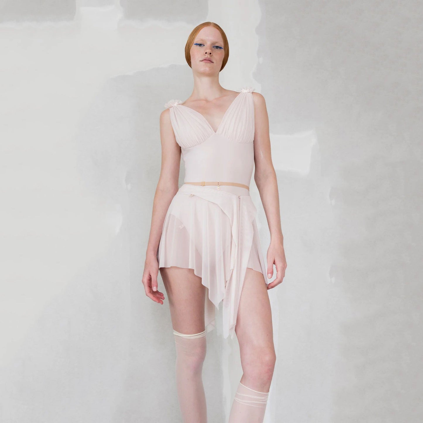 女士珍珠粉"BOW"芭蕾舞短裙(251SK62FT/pearl blush)
