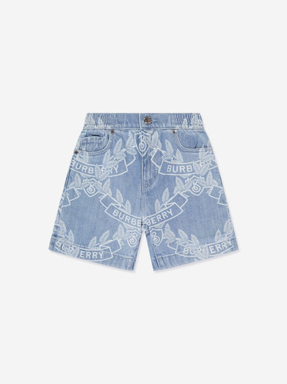 男童蓝色 Castiel Crest 短裤