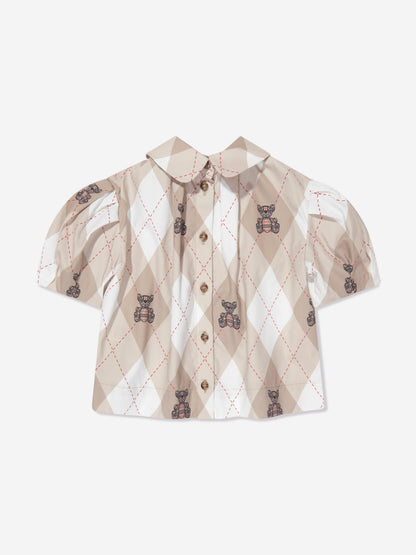 女童 Ada Argyle 衬衫（浅黄色）