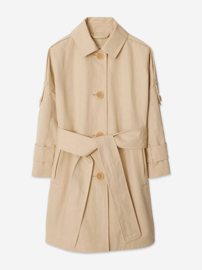 Burberry 女童 Valerie 风衣（米色）