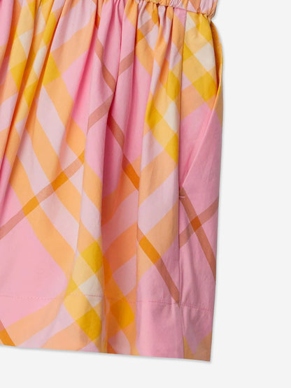 Burberry 女童 Marcy 格纹短裤（粉色）