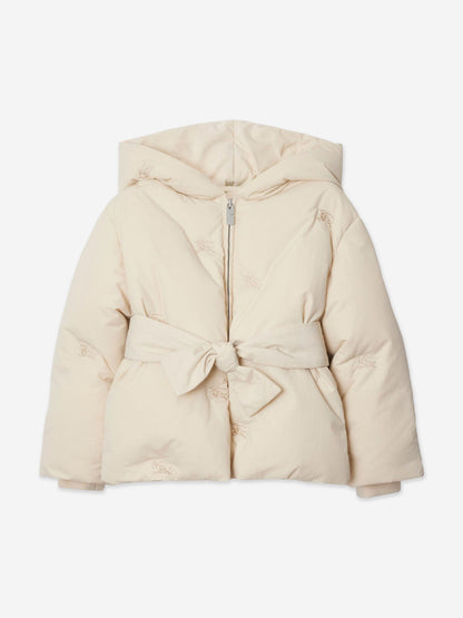 Burberry 女童 Clara 羽绒夹克（象牙色）