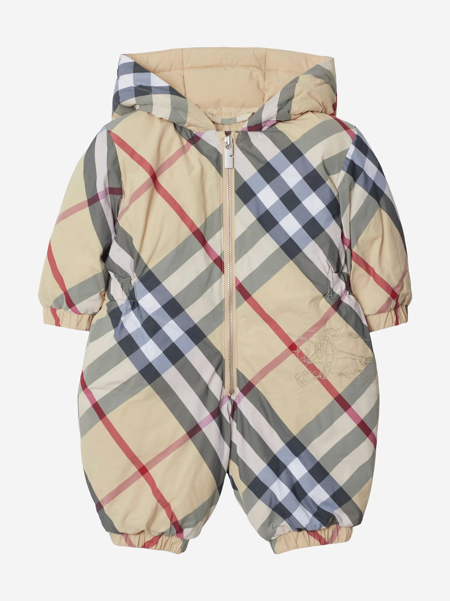 Burberry Baby Robson 格纹防雪服 (米色)