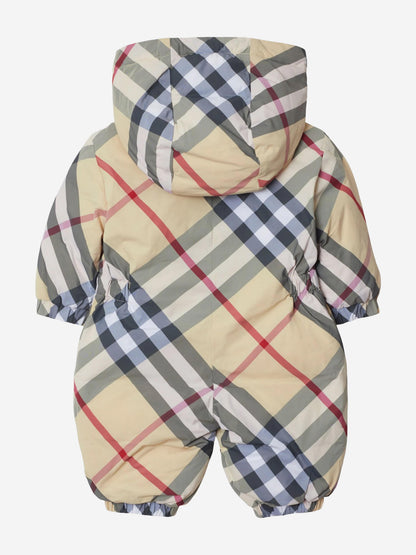 Burberry Baby Robson 格纹防雪服 (米色)