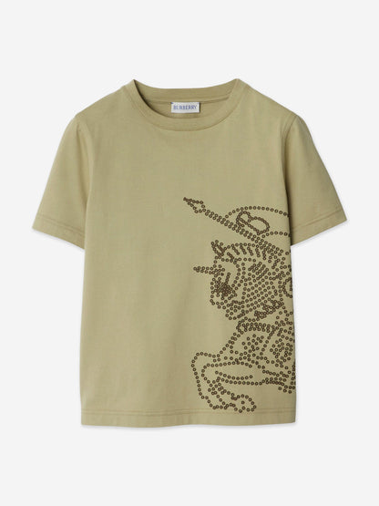 Burberry 男童雪松 EKD T 恤（绿色）