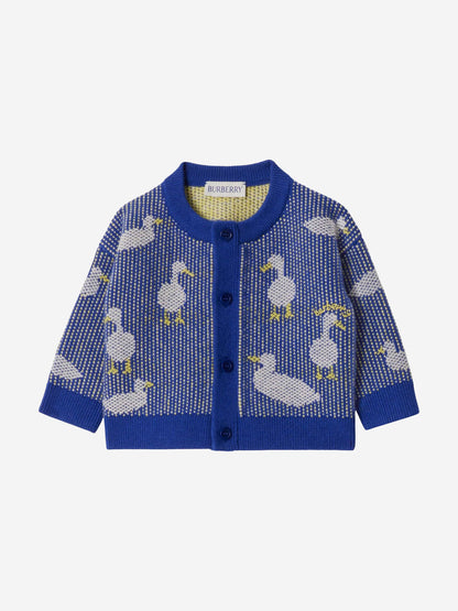 Burberry 男童鸭腿长裤套装（蓝色）