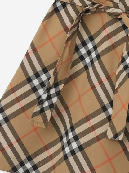Burberry 女童 Giulietta 格纹连衣裙（米色）