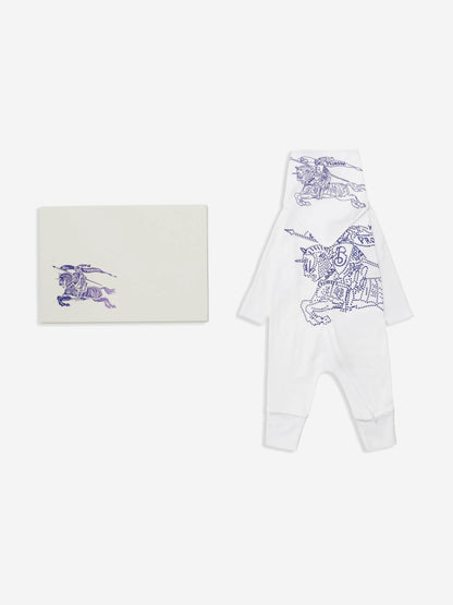 Baby Claude XL 白色连体衣礼品套装