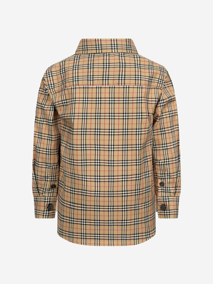 男婴 Owen 格纹印花衬衫