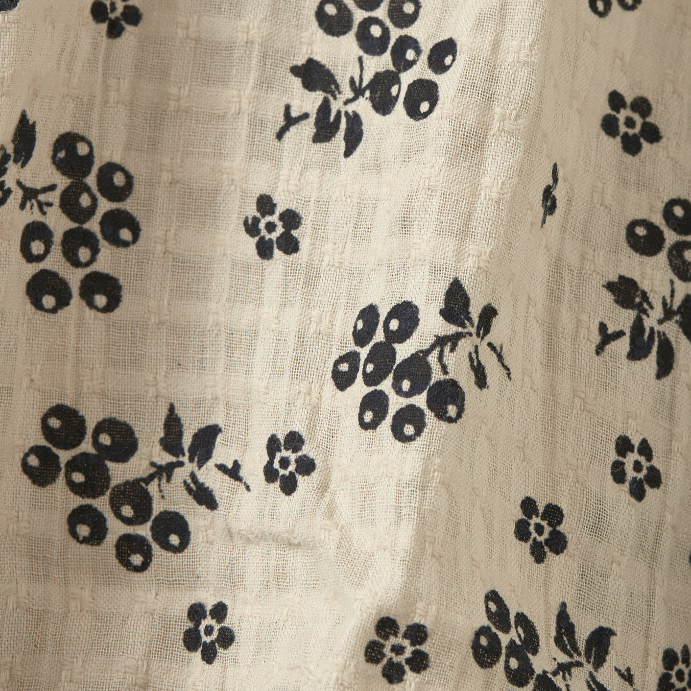 女婴米色印花棉套装