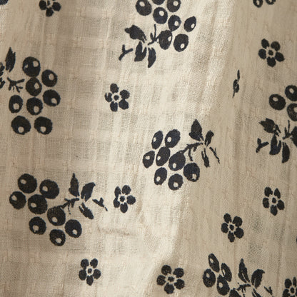 女婴米色印花棉套装