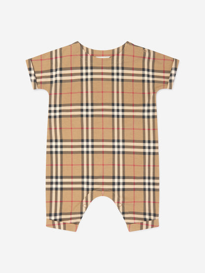 Baby Archive 格纹 Lennox 连体衣（米色）