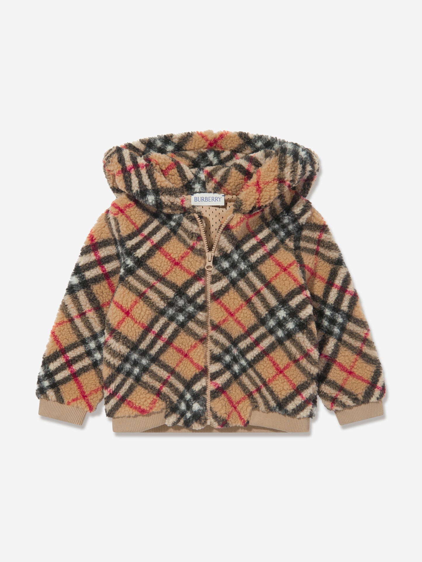 男婴格纹 Roland 拉链上衣（米色）