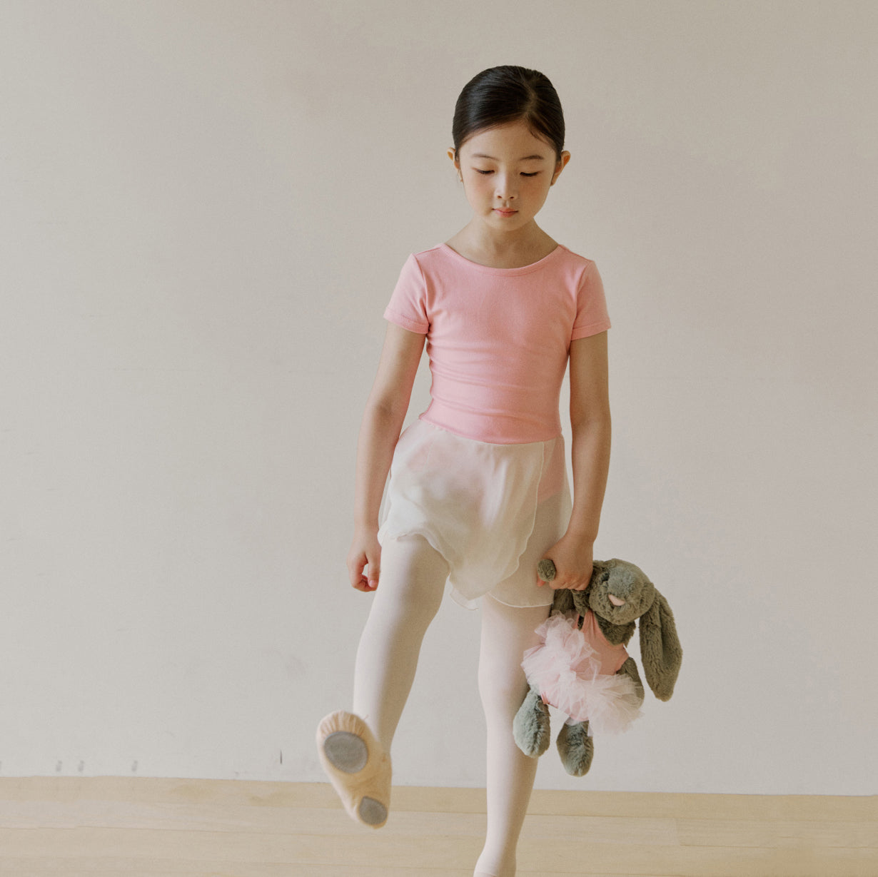 女童粉色芭蕾舞连体衣